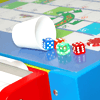 Mesa ilustrada con tablero de juego